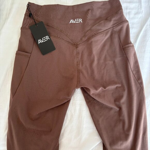 Aver Active Chocolate Set Size M Bra & Pocket Leggings - Picture 5 of 6